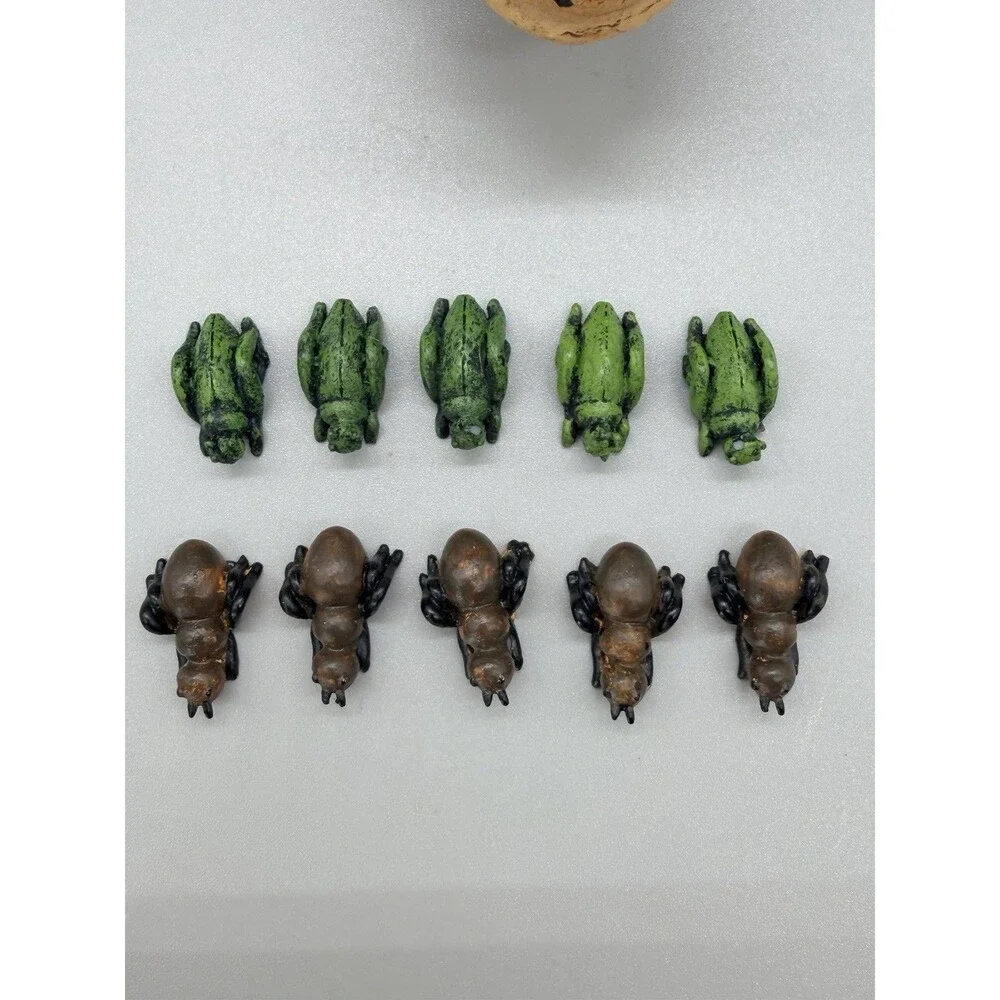 VTG Tic Tac Toe in the Garden Ladybug Game Resin Grasshoppers & Ants HTF 90s Y2K